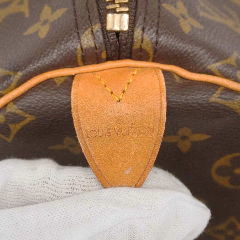 LOUIS VUITTON Brown Monogram Keepall 55 Boston Bag - Picture 5 of 13